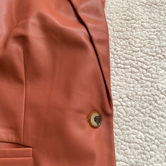 Loft faux leather blazer - Picture 3 of 11